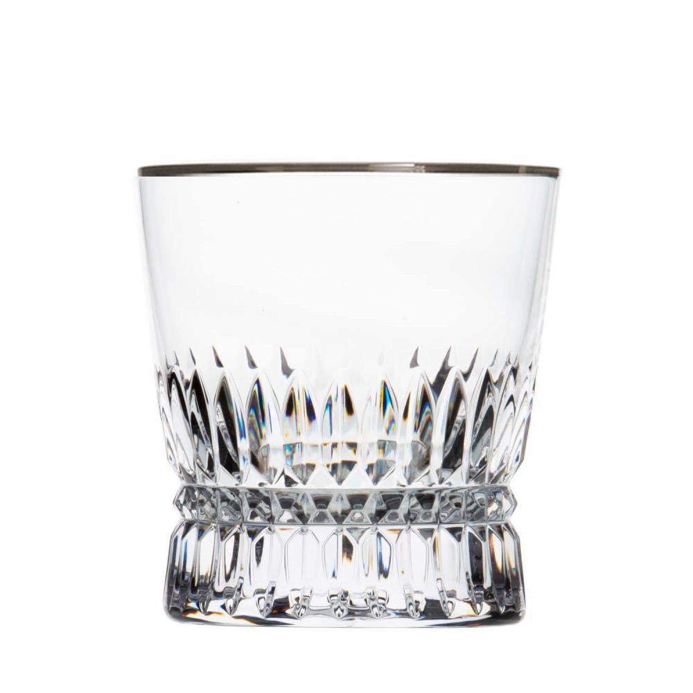Whiskyglas Kristall Empire Platin clear (10cm)