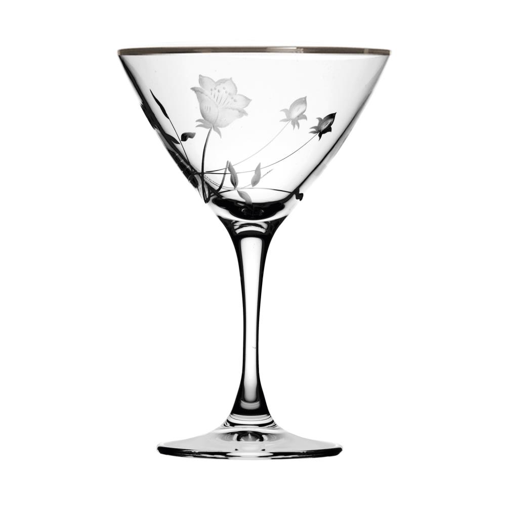 Cocktailglas Kristall Liane Platin clear (17,4 cm)