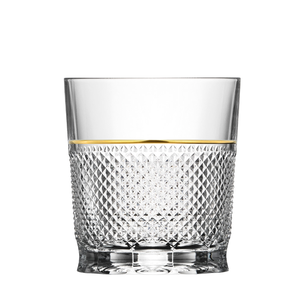 Whiskyglas Kristall Oxford Gold clear (10 cm)