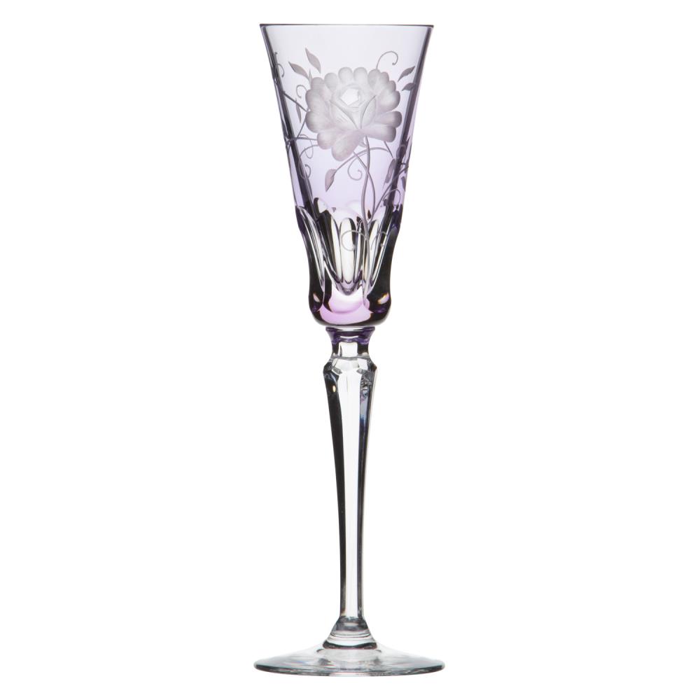 Sektglas Kristall Rose lavender (26,5 cm)