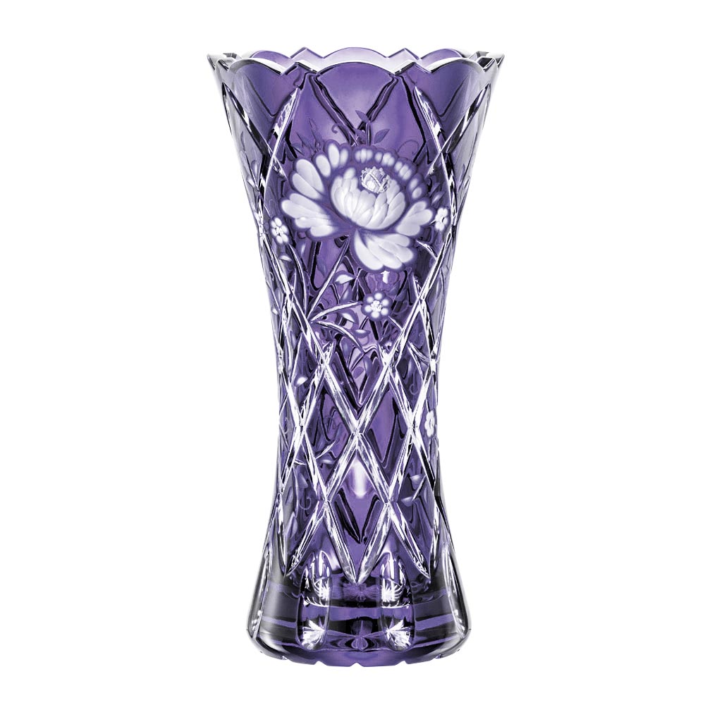 Vase Kristall Sunrose lavender (30 cm)