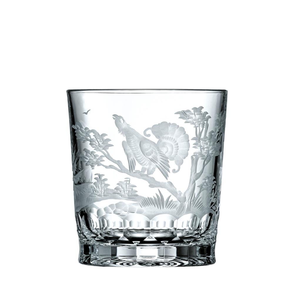 Whiskyglas Kristall Jagd Auerhahn (9,3 cm)
