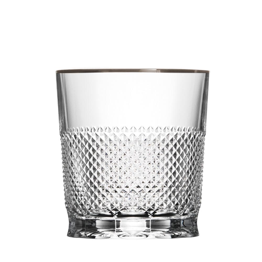 Whiskyglas Kristall Oxford Platin clear (9,3 cm)