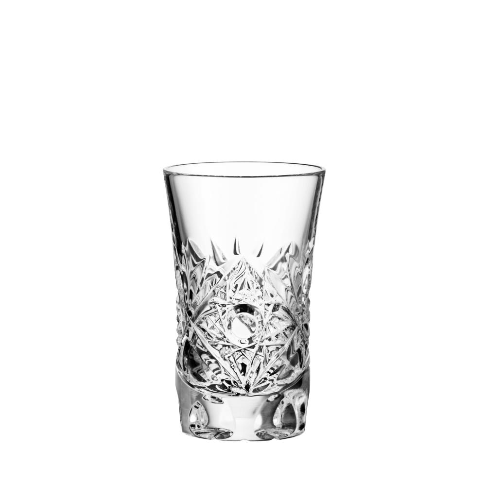 Shot Glas Kristall Santra clear (8 cm) 2.Wahl
