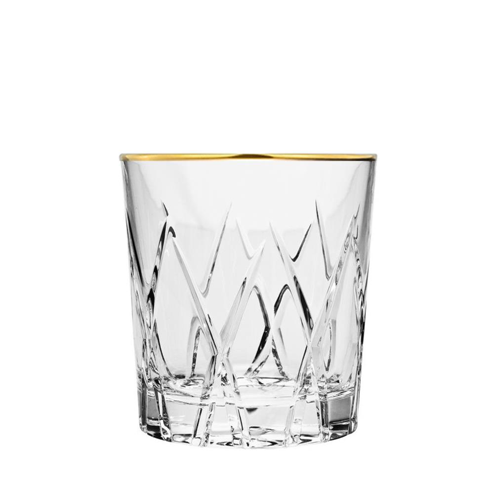 Whiskyglas Kristall London Gold clear (9,3 cm)
