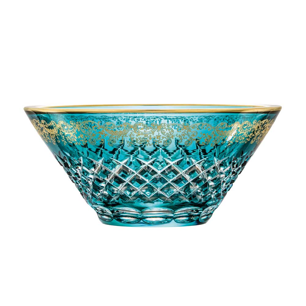 Schale Kristall Arabeske azur (24 cm)