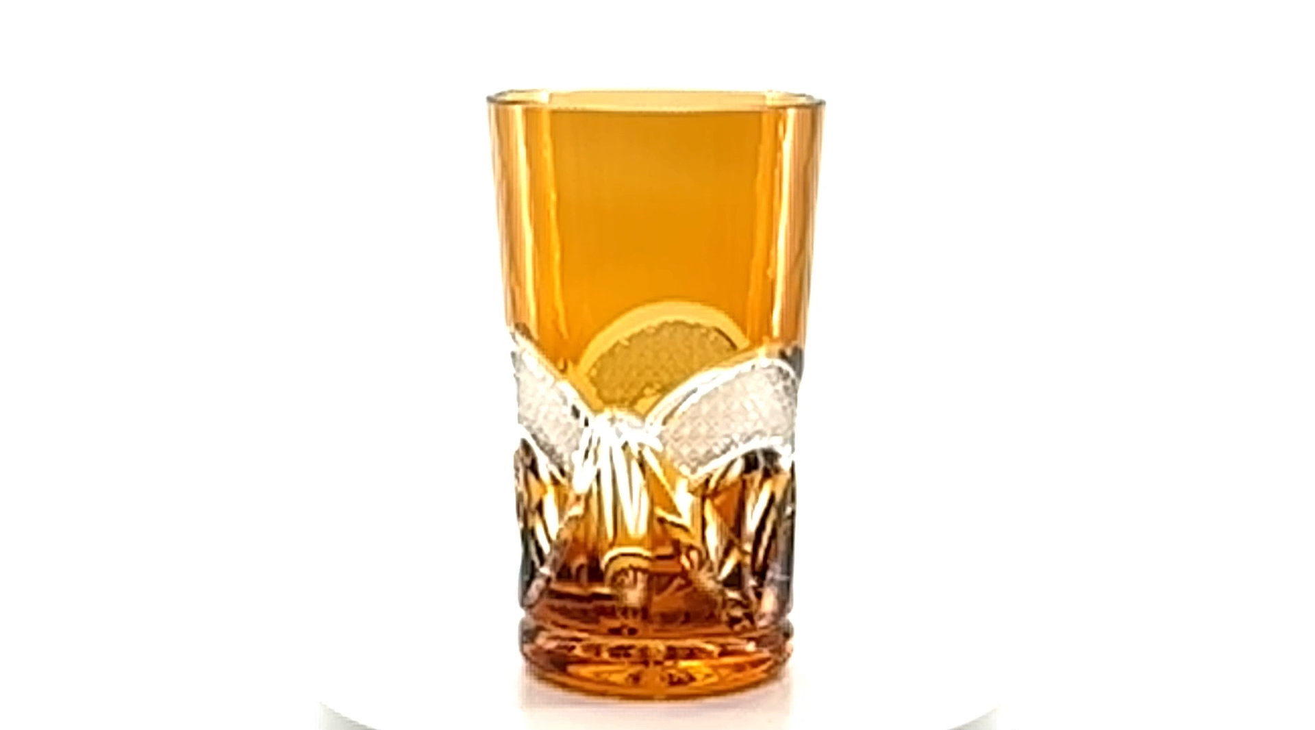 Longdrinkglas Kristallglas Mon Plaisir amber (14 cm)