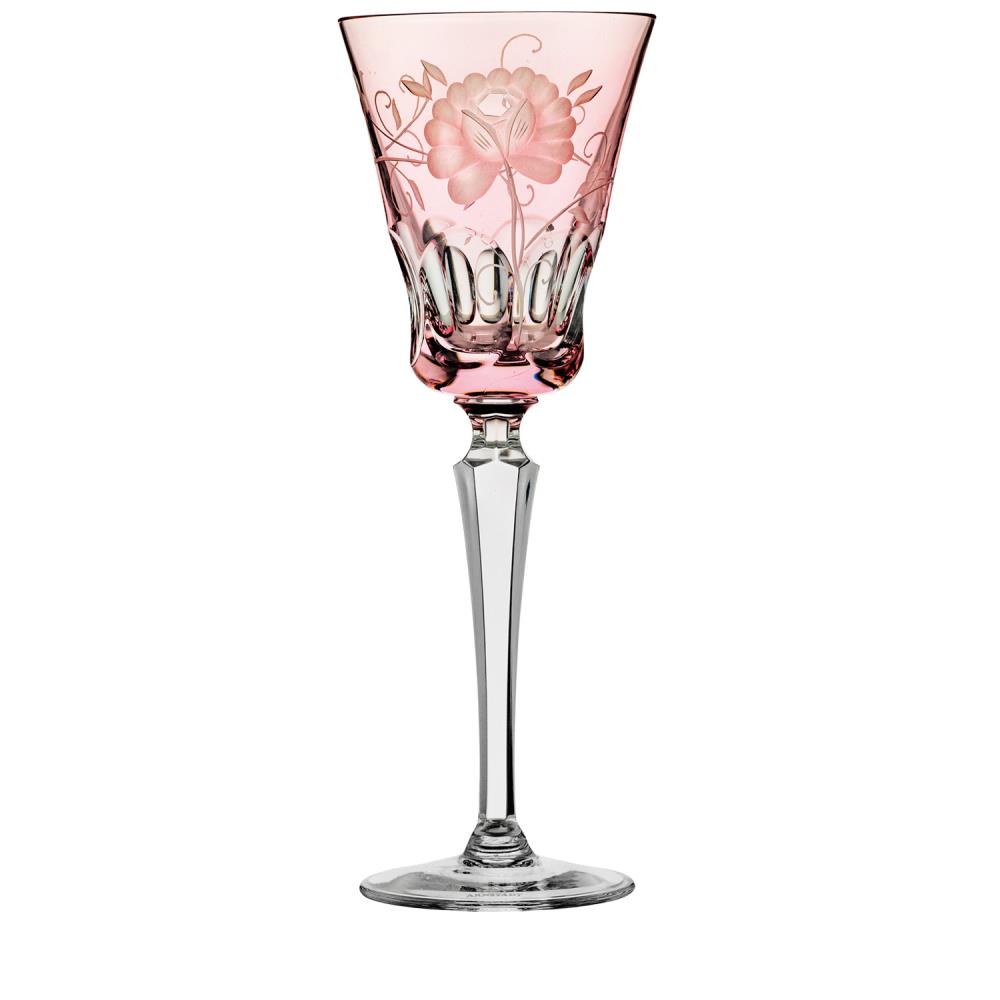 Rotweinglas Kristall Rose rosalin (24,8 cm)