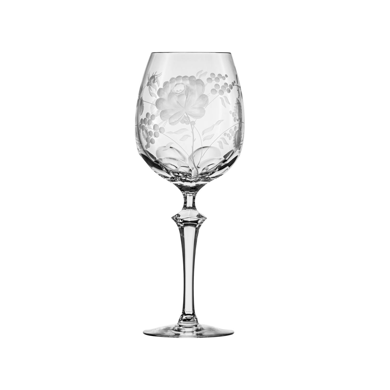 Rotweinglas Kristall Primerose clear (25,5 cm)