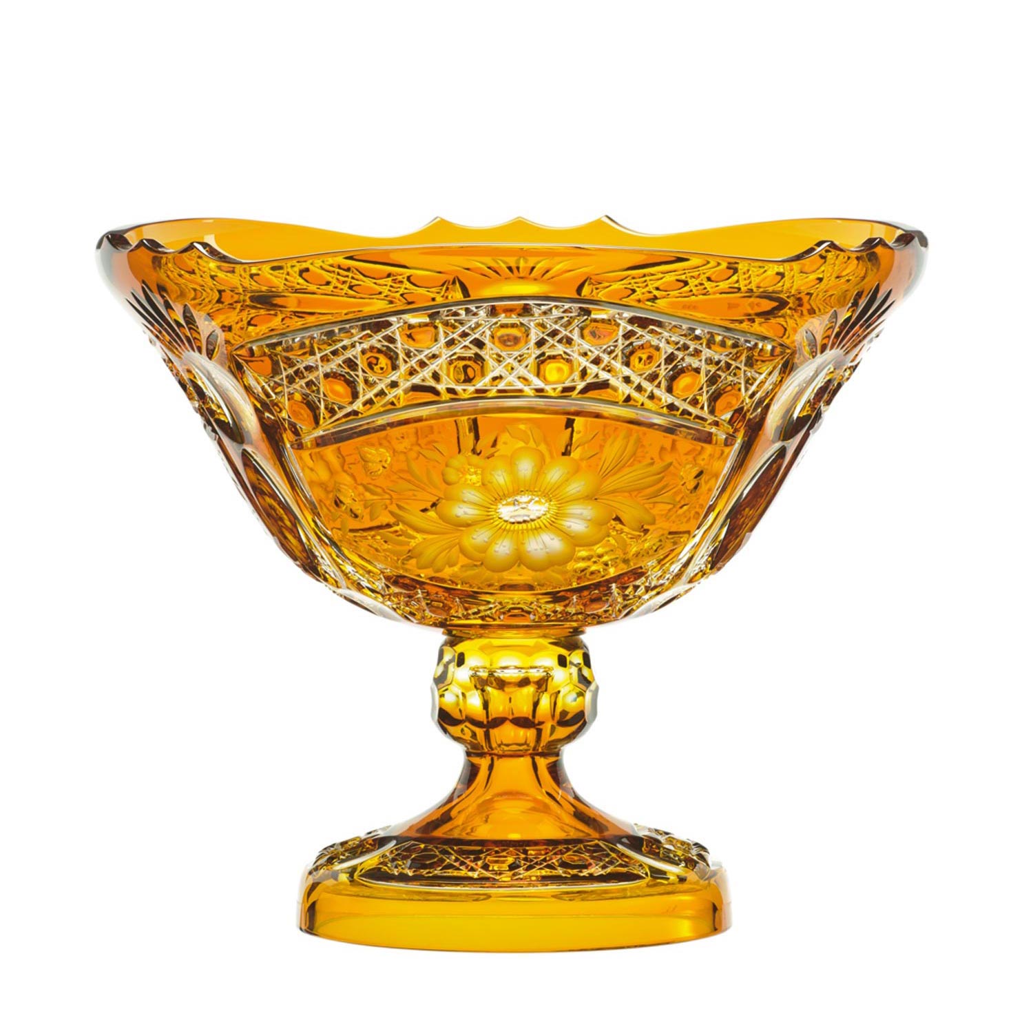 Schale Kristall Luxury amber (31 cm)