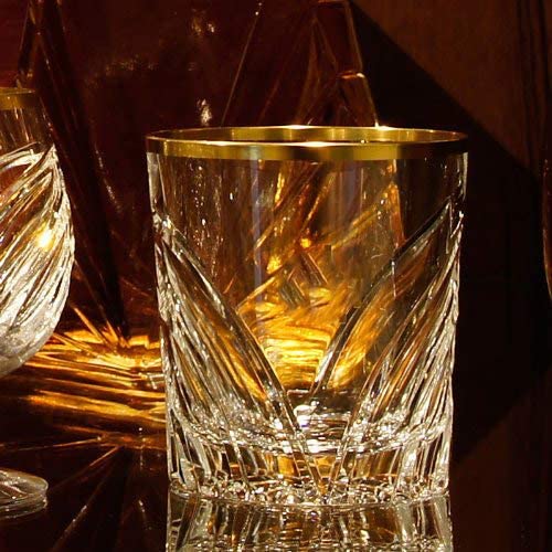 Whiskyglas Kristall Wings Gold clear (9,3 cm)