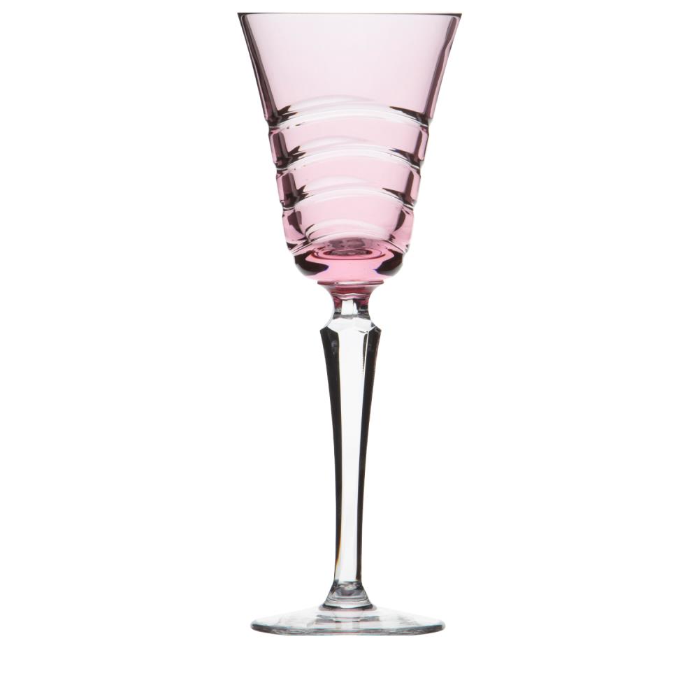 Rotweinglas Kristall Wave rosalin (24,8 cm)