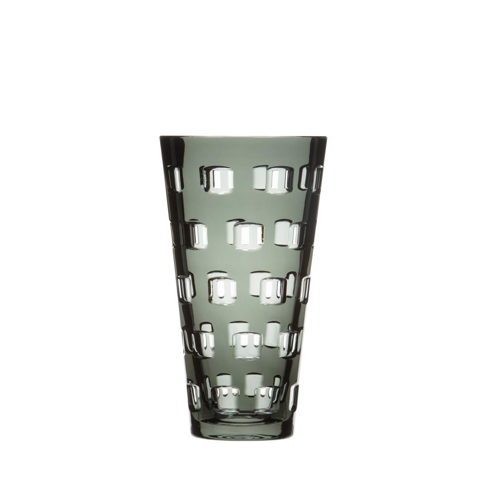 Vase Kristall Quadro grey (18 cm)