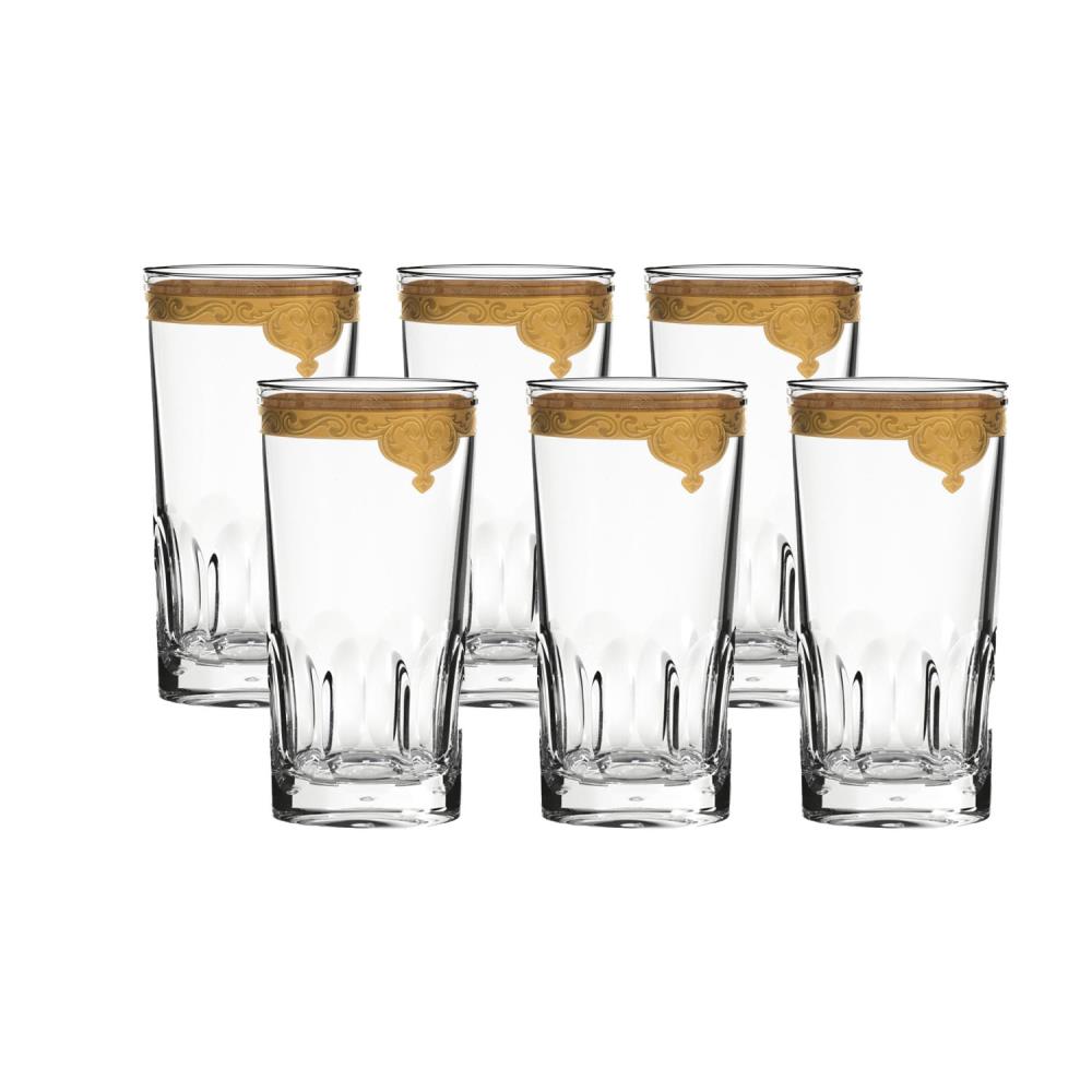 Set of 6 water glasses crystal Sanssouci clear (13.5 cm)