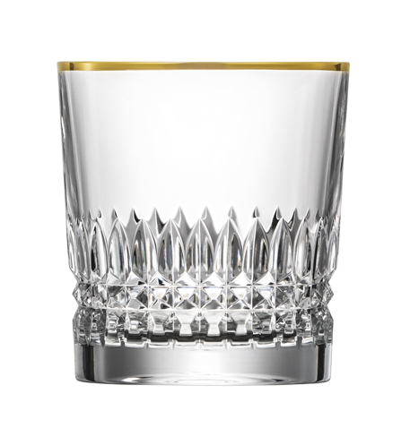 Whiskyglas Kristall Empire Gold clear (9,3 cm) 2.Wahl