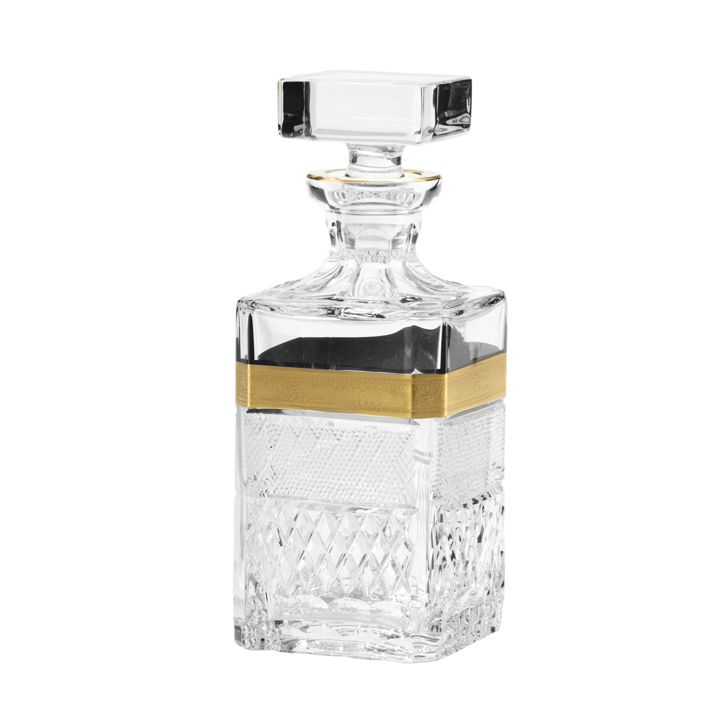 Whiskykaraffe Kristall Rococo clear (25 cm)