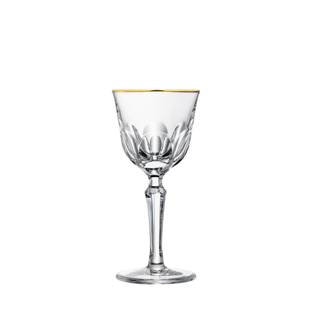Red Wine crystal glass Palais Gold clear (18 cm)