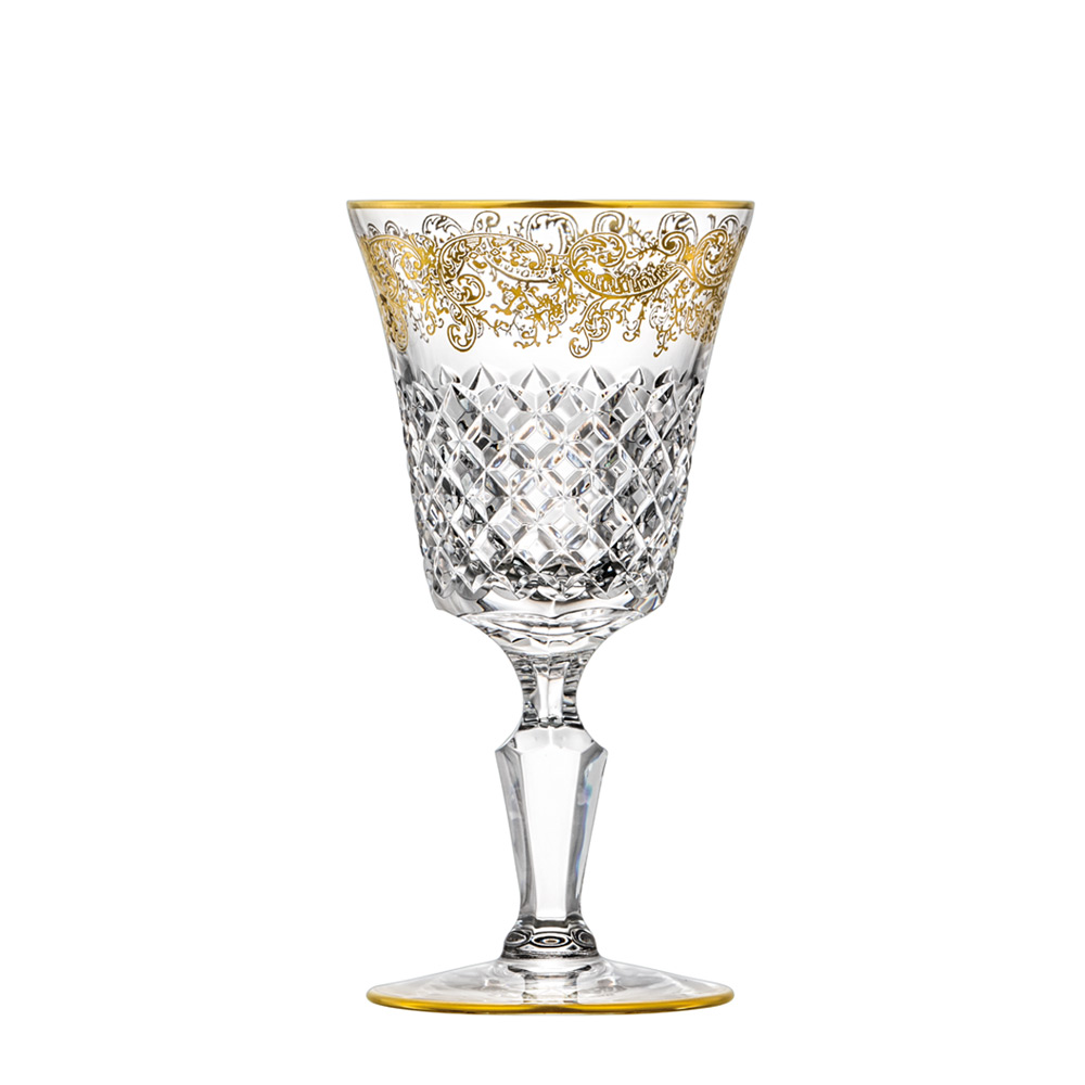 Weissweinglas Kristall Arabeske (17 cm)