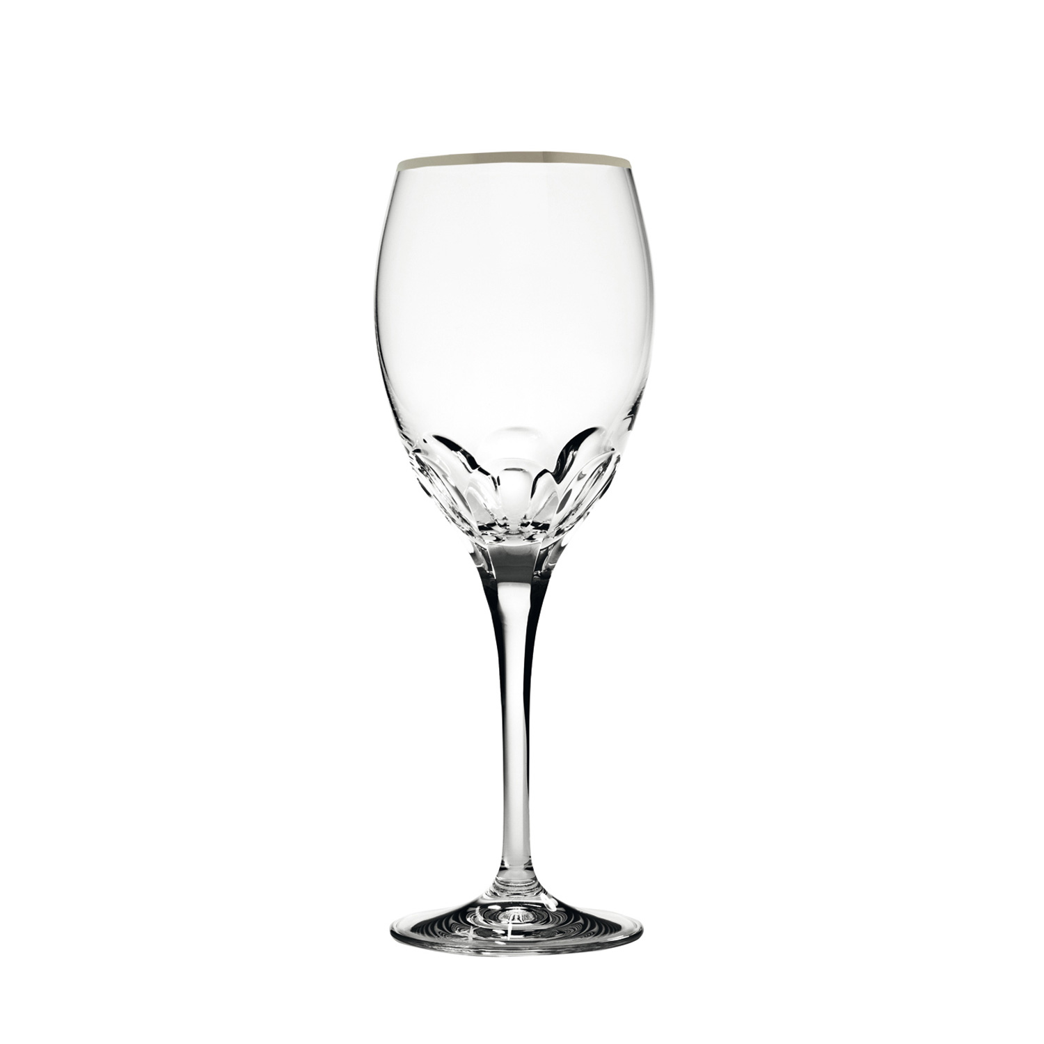 red wine glass crystal Palais Platinum rim clear (21,5 cm)