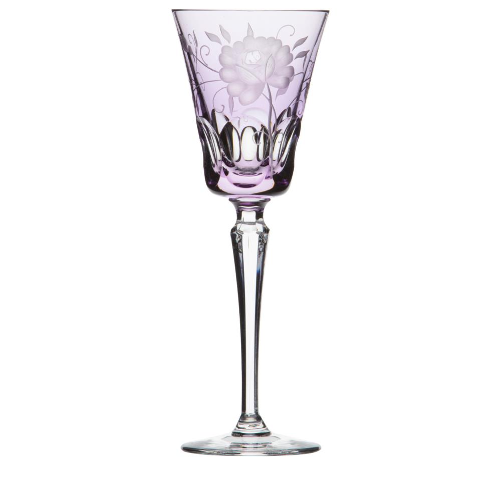Rotweinglas Kristall Rose lavender (24,8 cm)