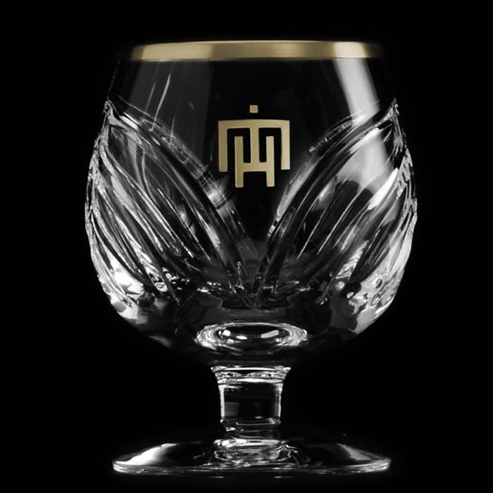 Cognacglas Kristallglas MH Gold (10,6 cm) 1.Wahl