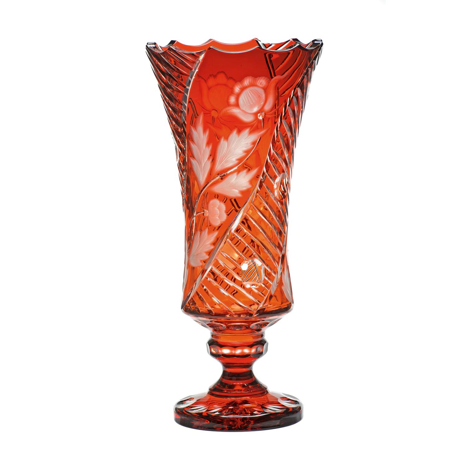 Vase Kristall Red Poppy (43 cm)