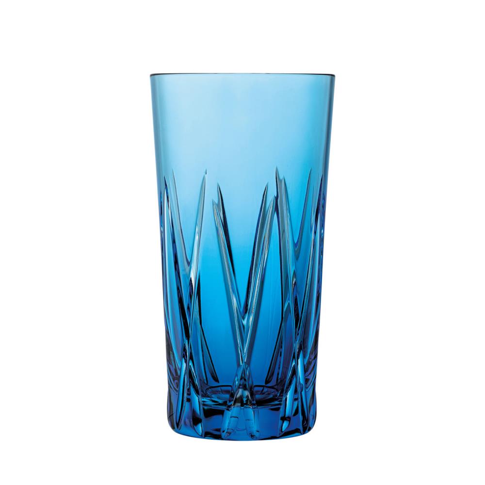 Trinkglas Kristall London aqua (14 cm)