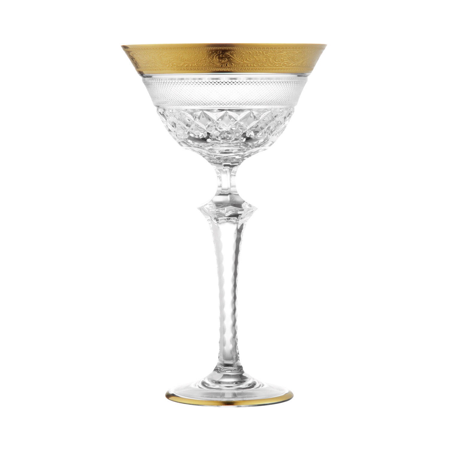 Martini Glas Kristall Rococo clear (19,8 cm)