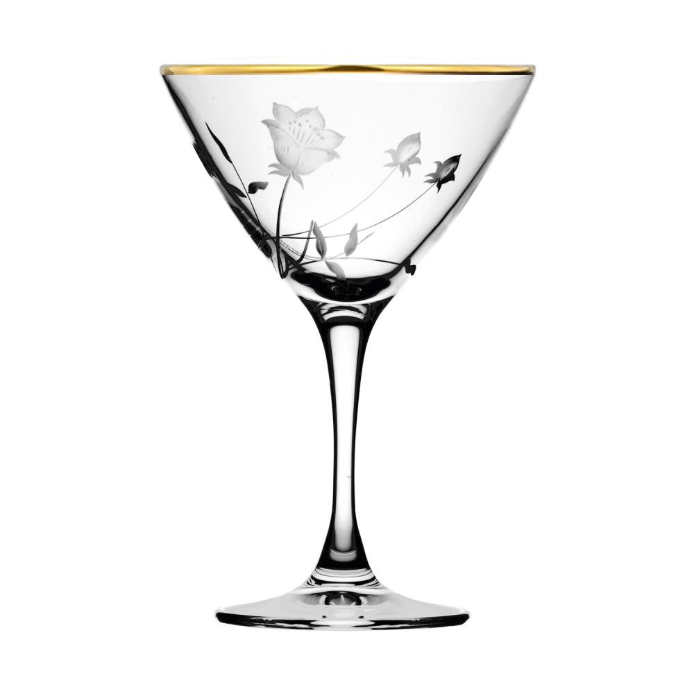 Cocktailglas Kristall Liane Gold clear (17,4 cm)
