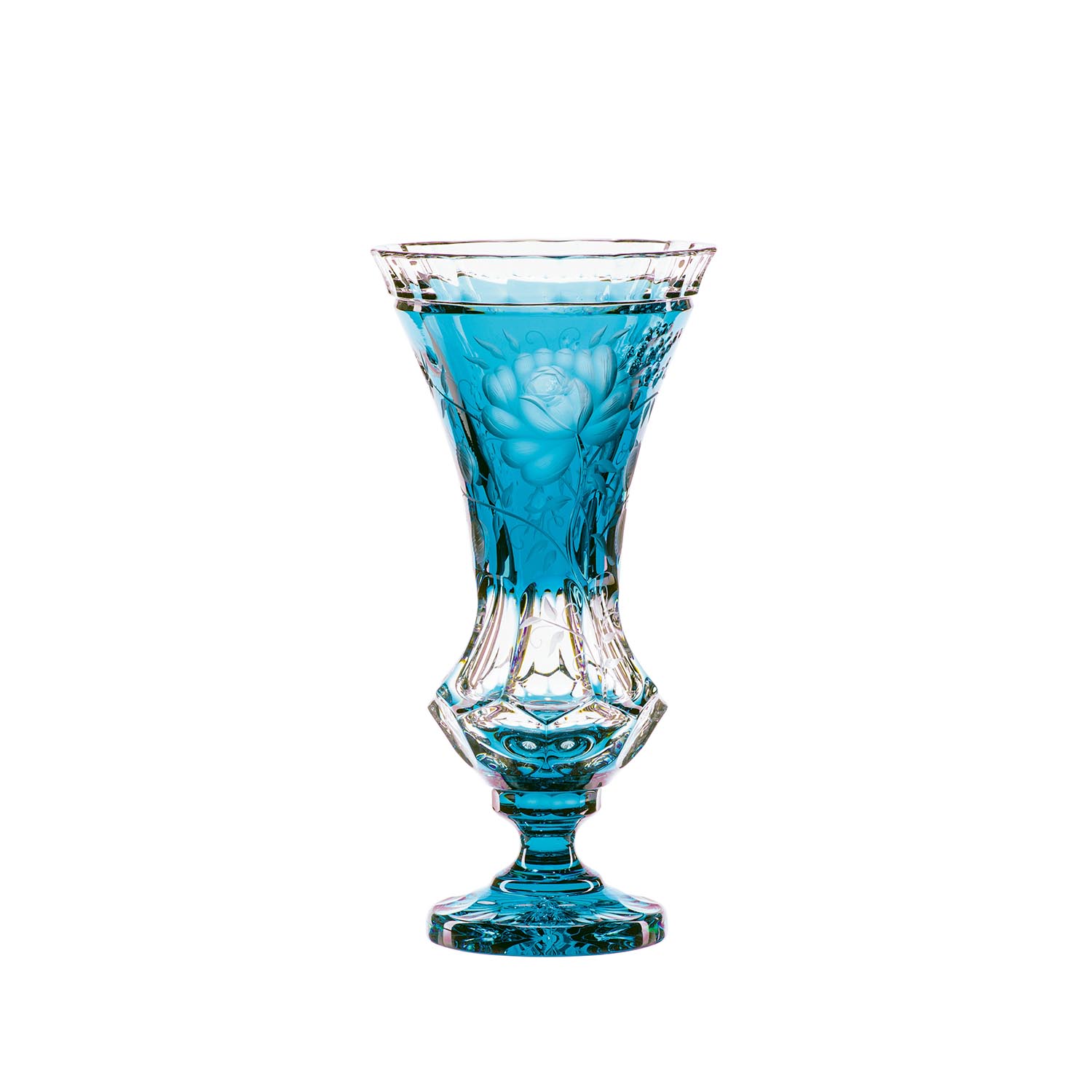 Vase cystal Primerose azure (34 cm)