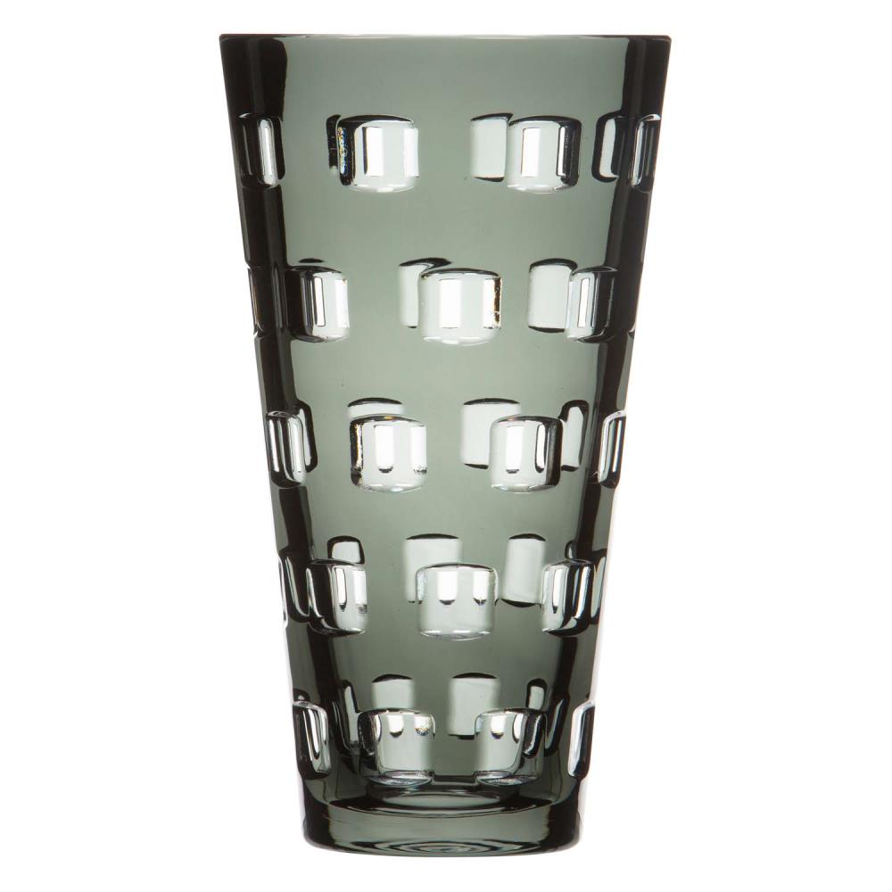 Vase Kristall Quadro grey (28 cm)