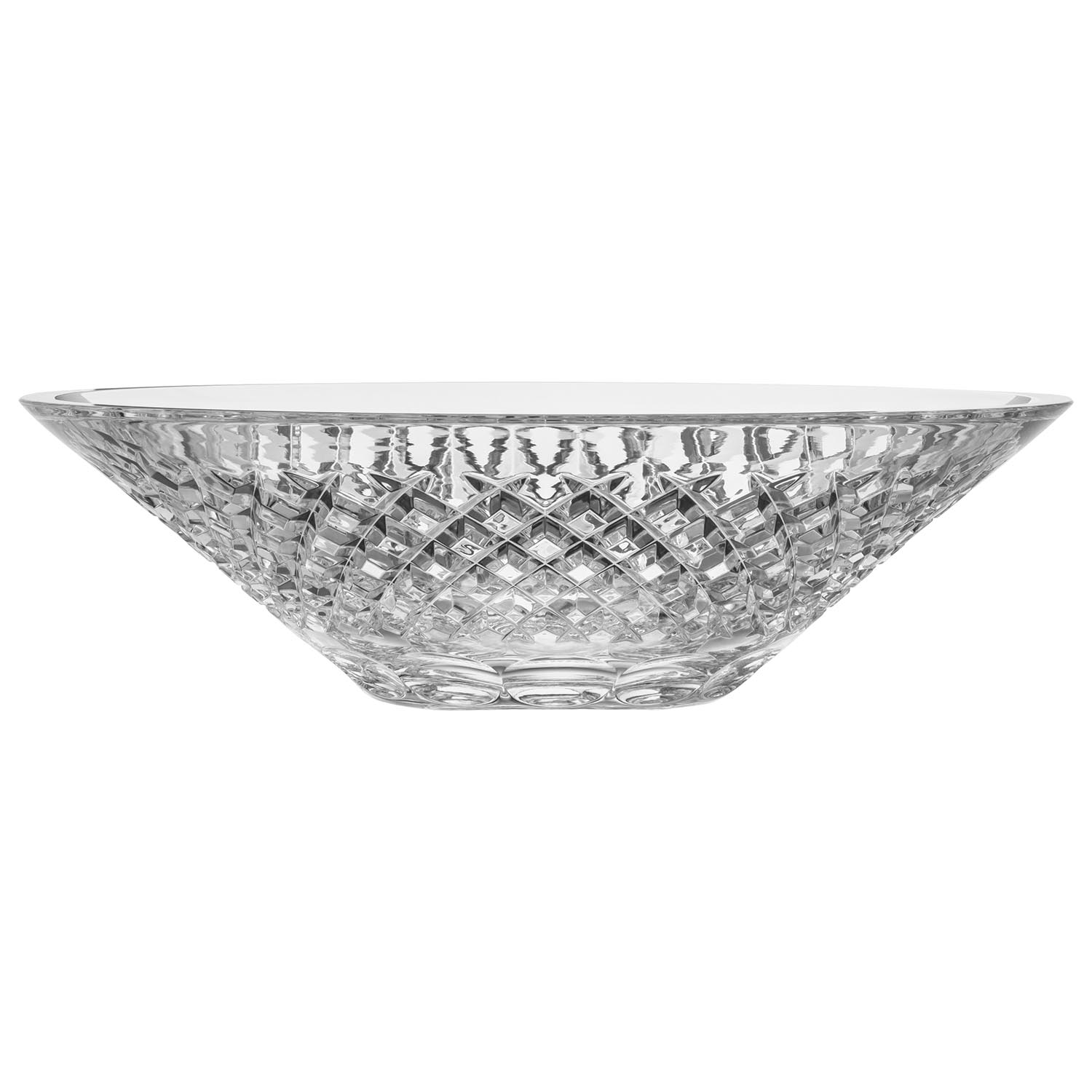 Schale Kristall Karo hell (36 cm)