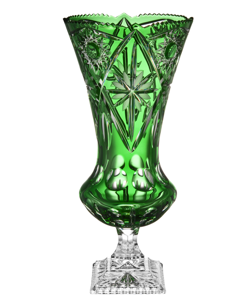 Vase Kristall Nizza smaragd (42 cm)