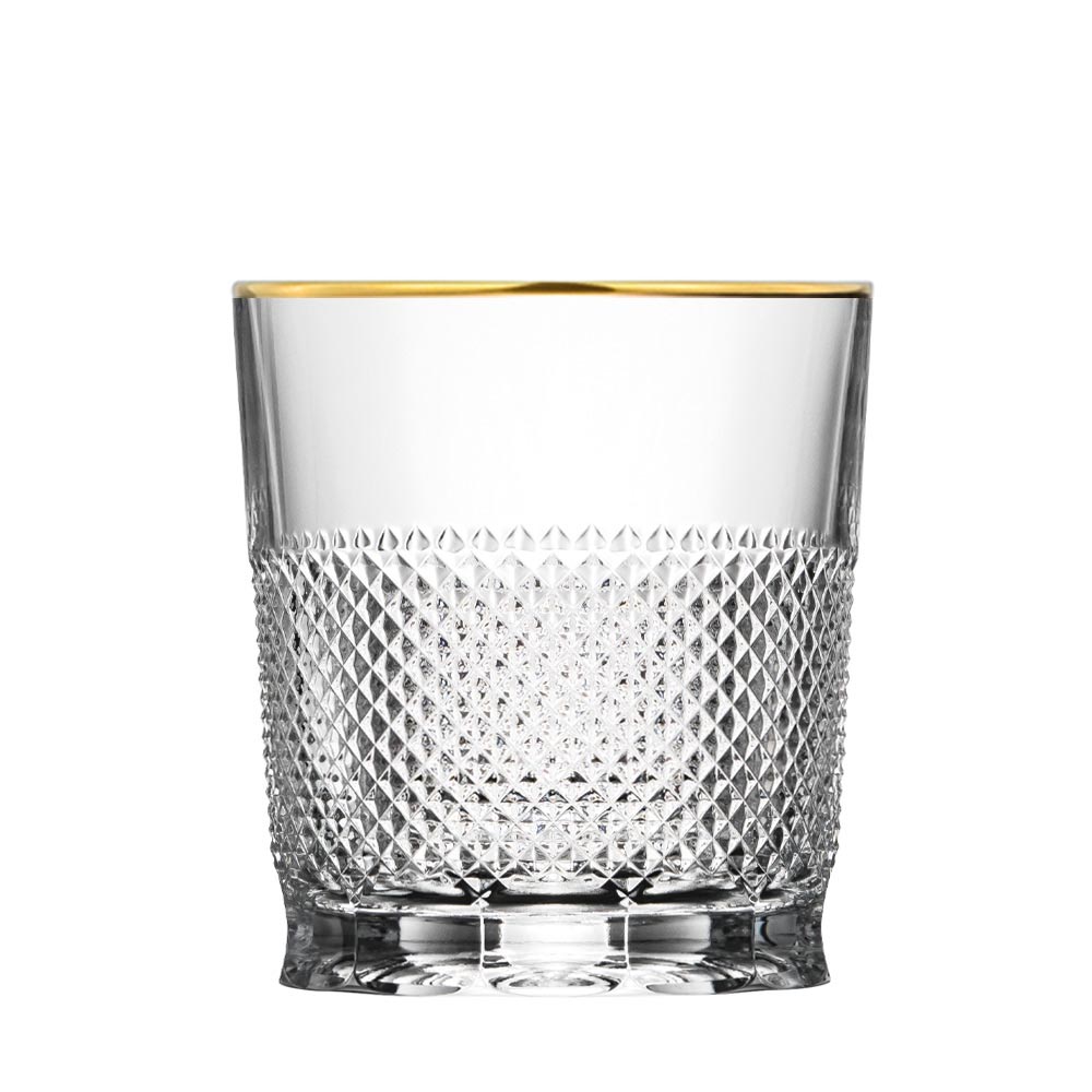 Whiskey glass Crystal Oxford Gold clear (9,3 cm)
