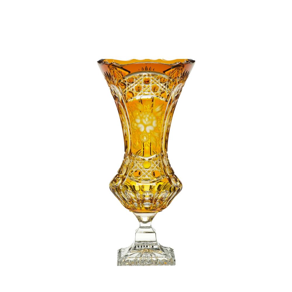Vase Kristall Luxury amber (34 cm)