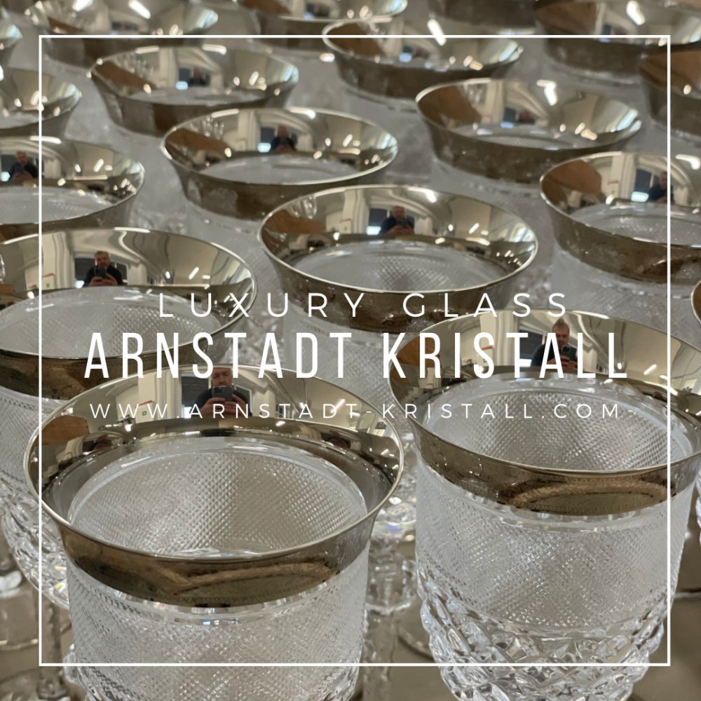 Rotweinglas Kristall Rococo Annabels Platin clear (23,5 cm) 2.Wahl