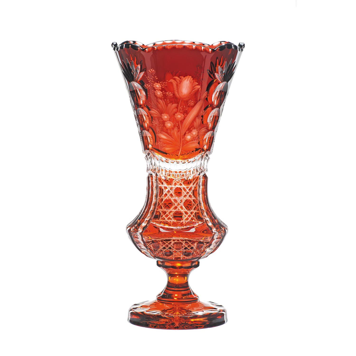 Vase Kristallglas Tulipa rubin (42 cm)