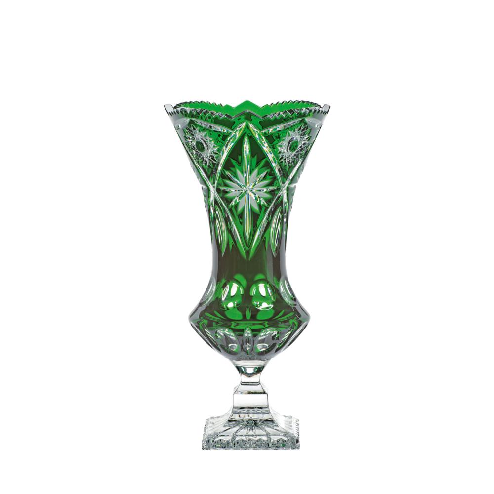 Vase Kristall Nizza samaragd (34 cm)