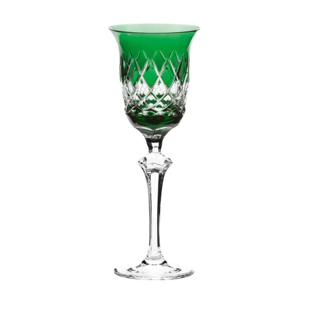 Rotweinglas Kristall Venedig smaragd (23,5 cm)