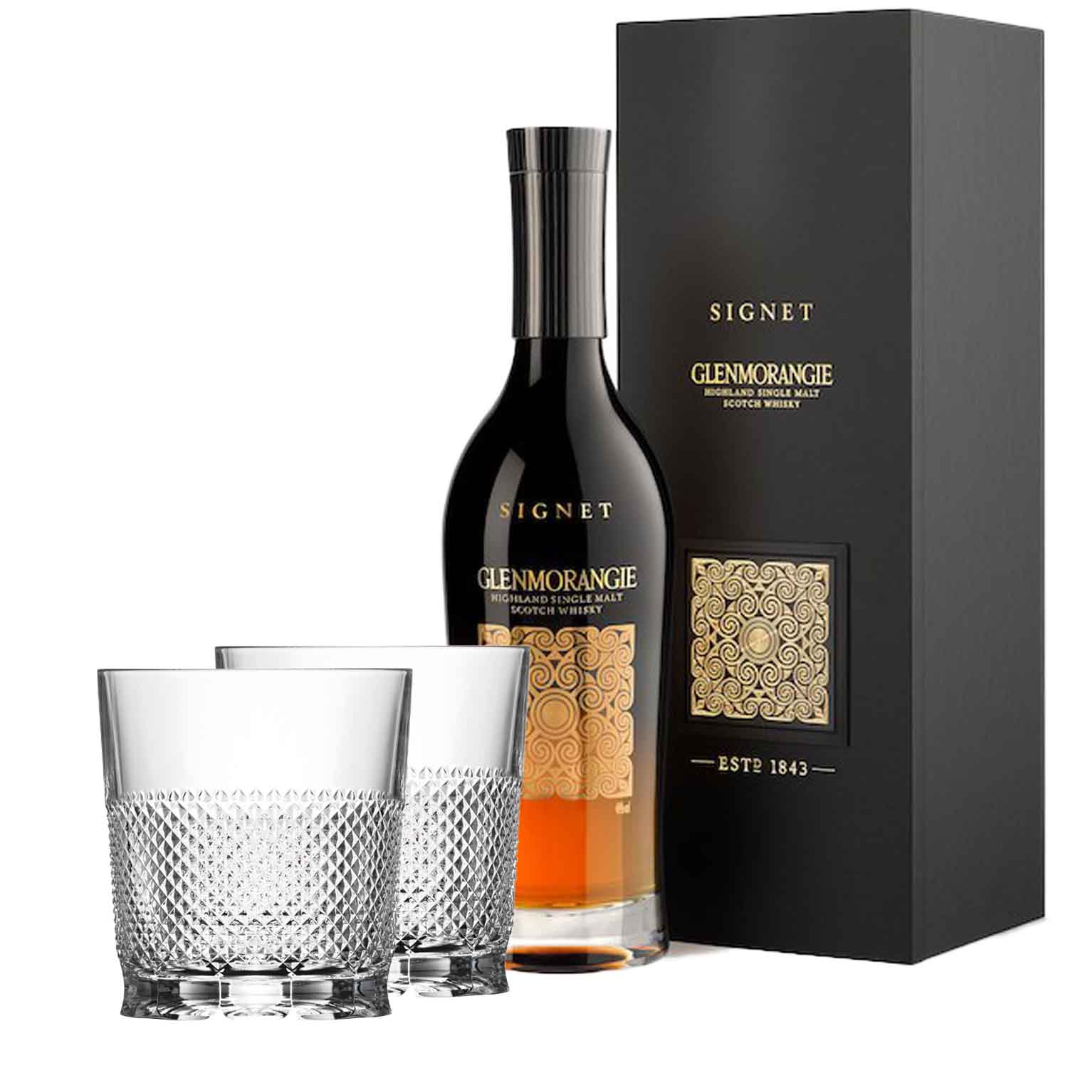 Whisky-Set 2er Whiskyglas Oxford & Glenmorangie Signet