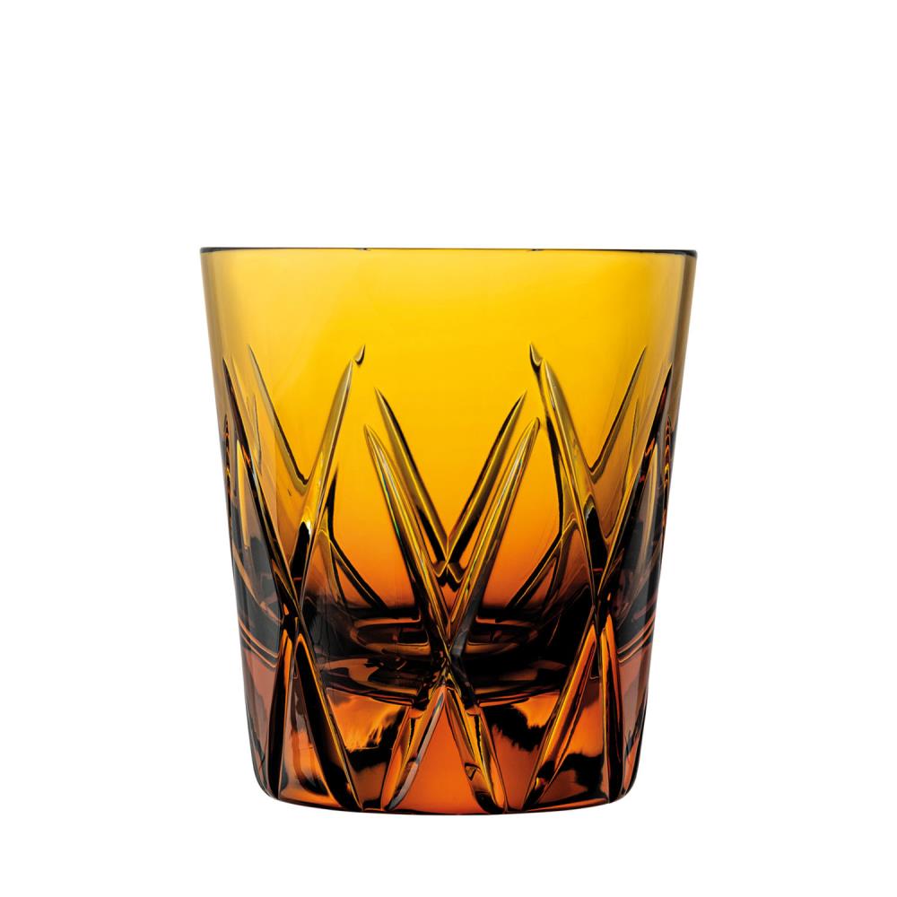 Trinkglas Kristall London amber (9,5 cm)