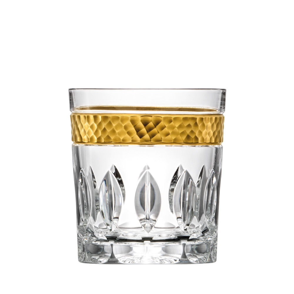 Whiskey glass Crystal Bloom Gold clear (9.3 cm)