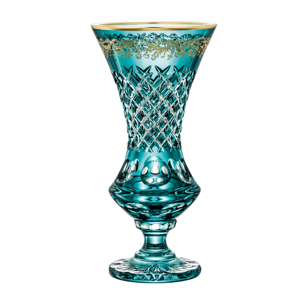 Vase Kristall Arabeske azur (34 cm)