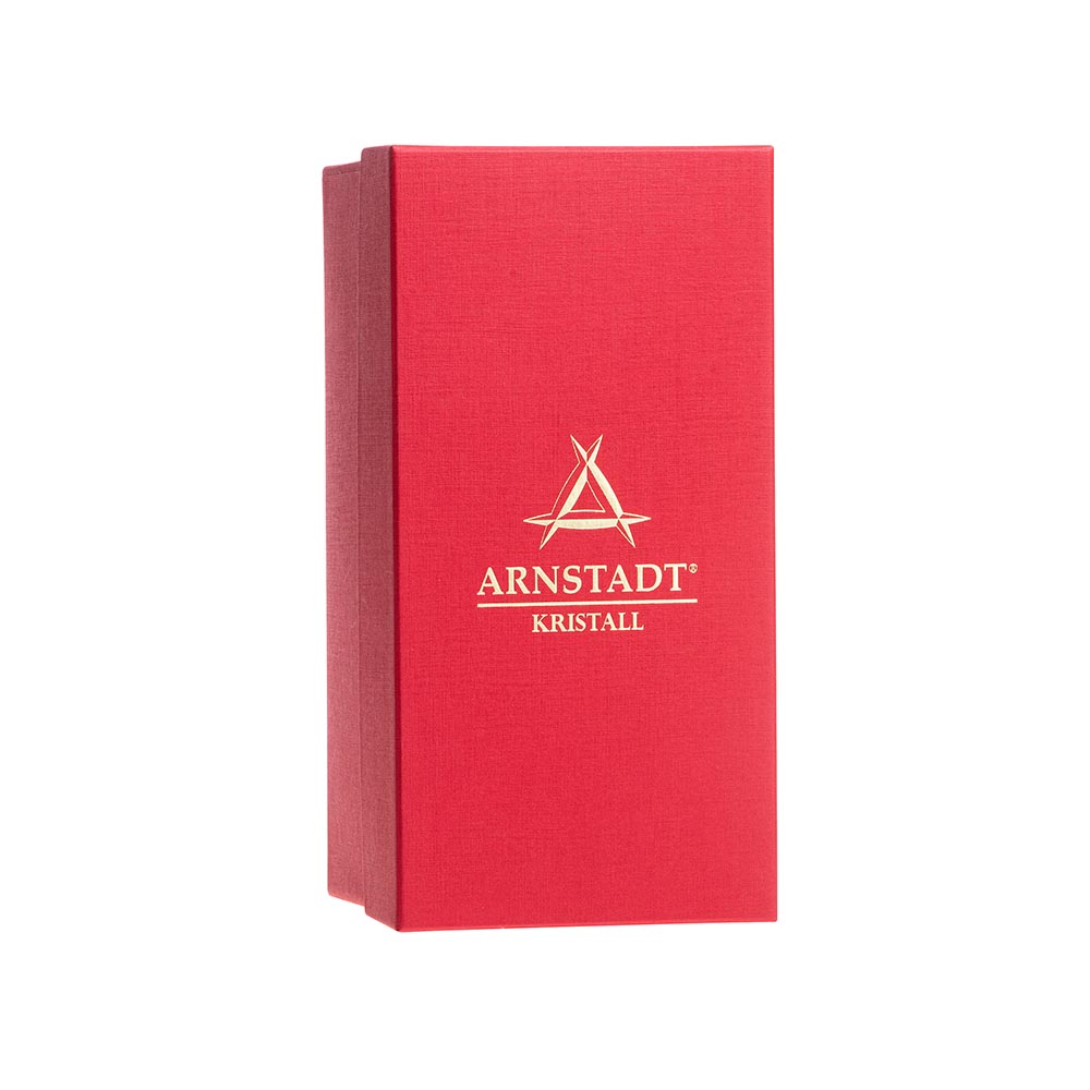 ARNSTADT KRISTALL . Bierkrug mit Zinndeckel + LOGO