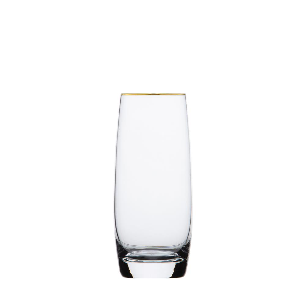 Longdrinkglas Kristall Pure Gold clear (16 cm)