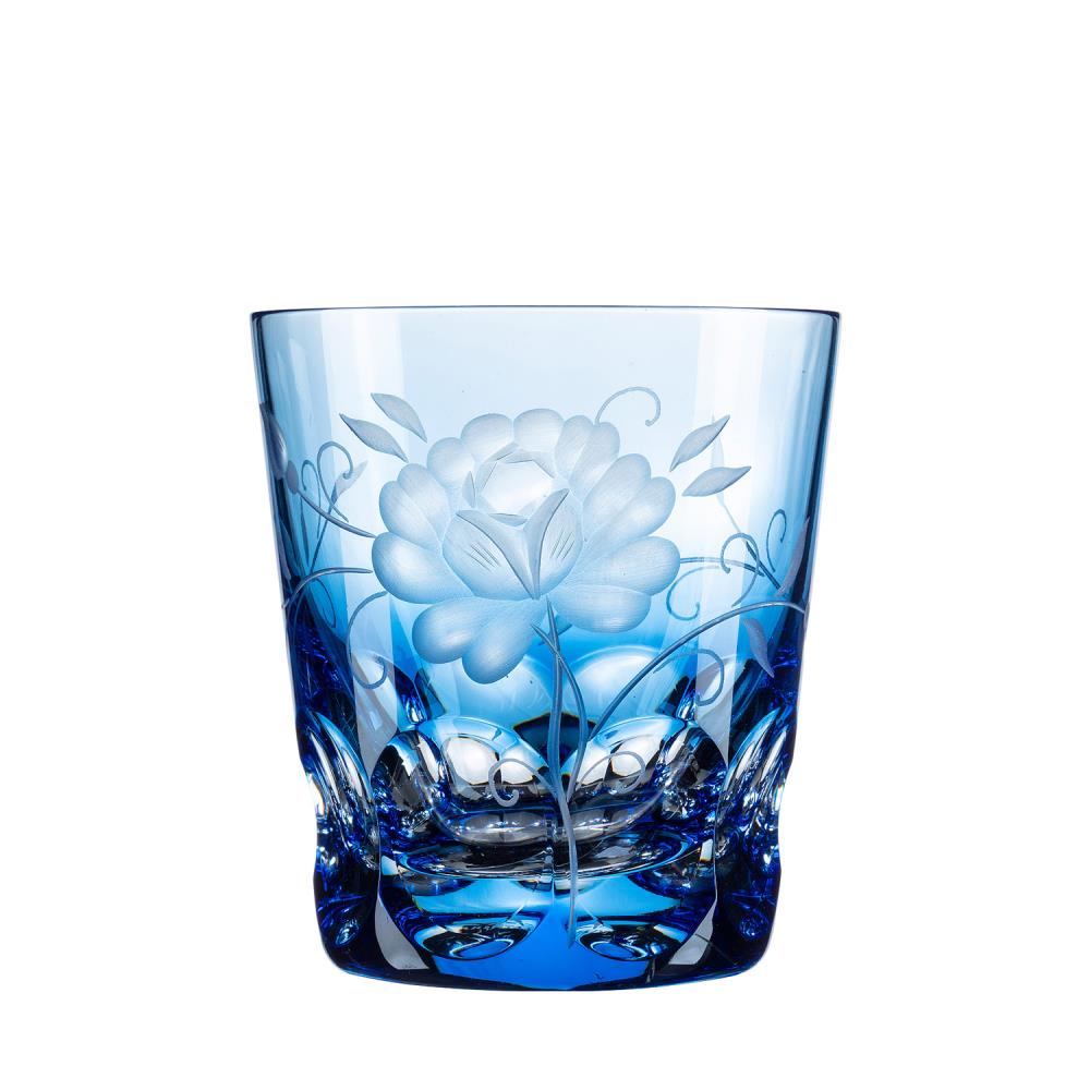 Trinkglas Kristall Rose aqua (9,5 cm)