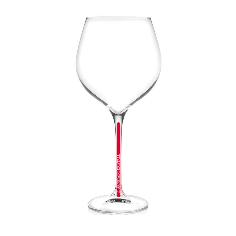 Rotweinglas Kristall Redstripe clear (22,6 cm) 2.Wahl