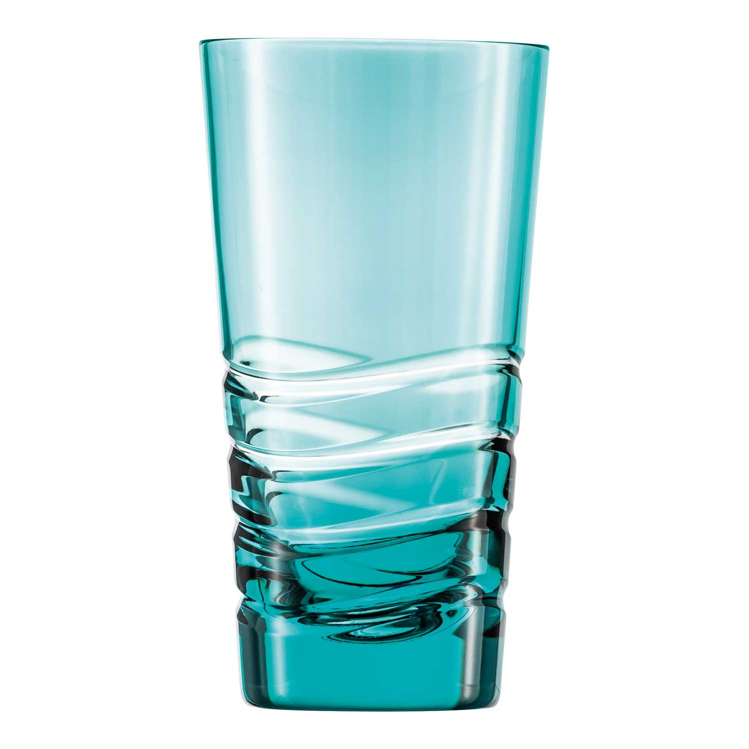 Longdrinkglas Kristallglas Wave azur (14 cm)