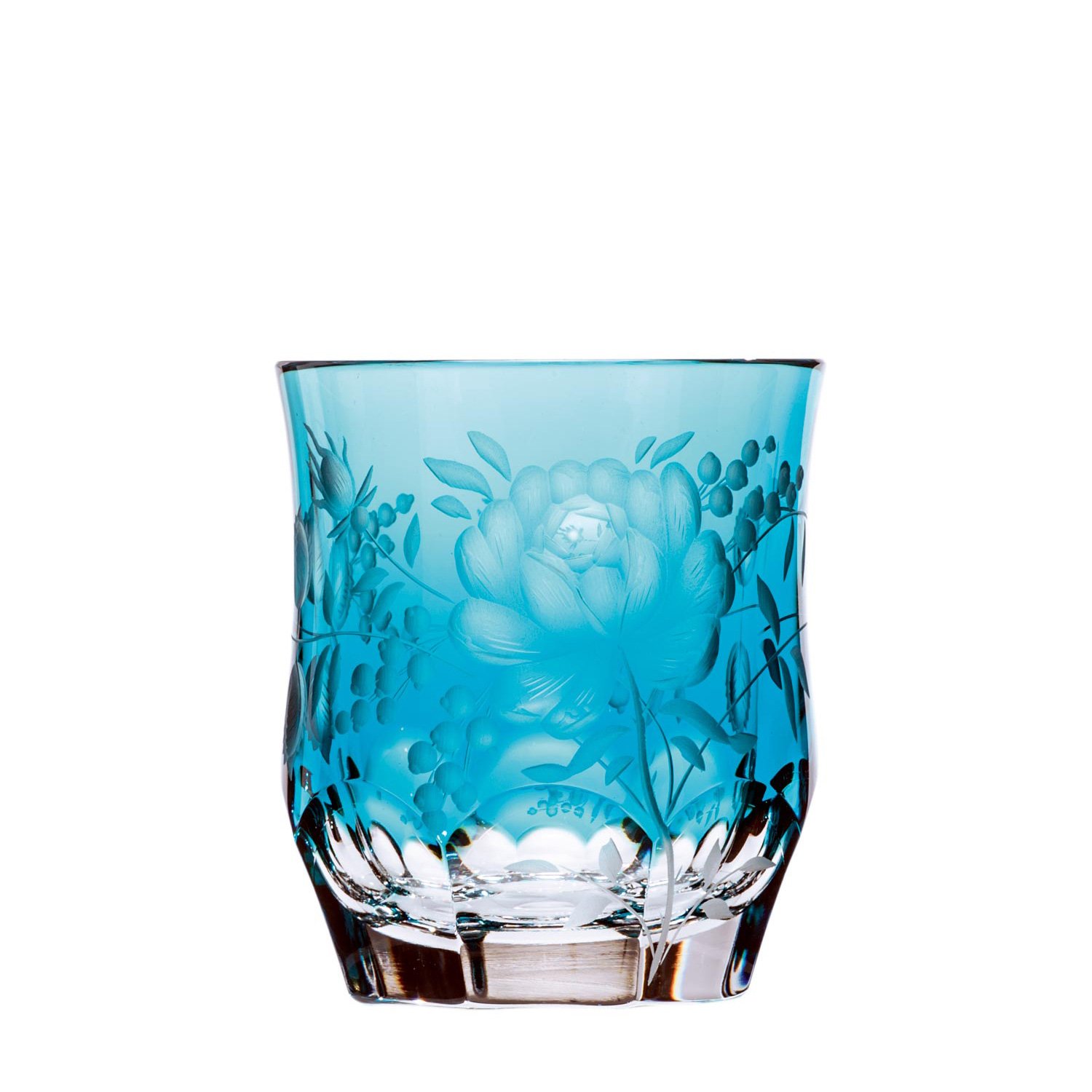Whiskyglas Kristall Primerose azur (9,2 cm)