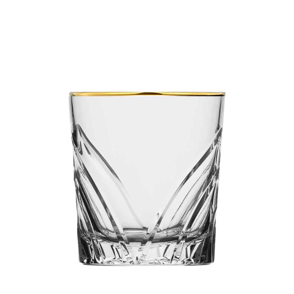 Whiskyglas Kristall Wings Gold + individuelle Gravur